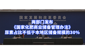 两部门：尿素占比不低于本地区储备规模的30%